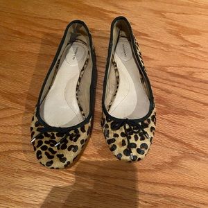 Lands End leopard ballet shoes